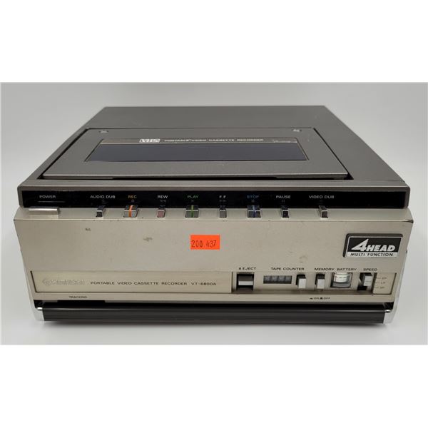 Hitachi VT-6800A Portable Video Cassette Recorder (VCR)