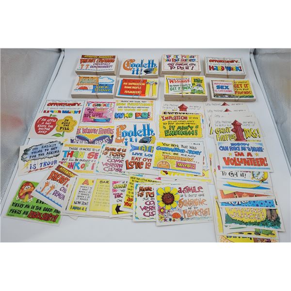 Lot of Assorted Cartoon Funny Saying Postcards