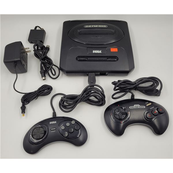 Sega Genesis Console w/ 2 Controllers & Cables