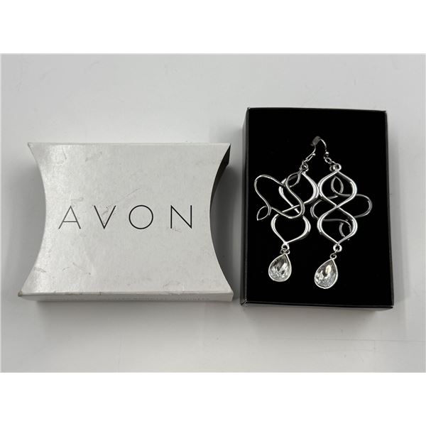 Avon Open Loop Teardrop Earrings