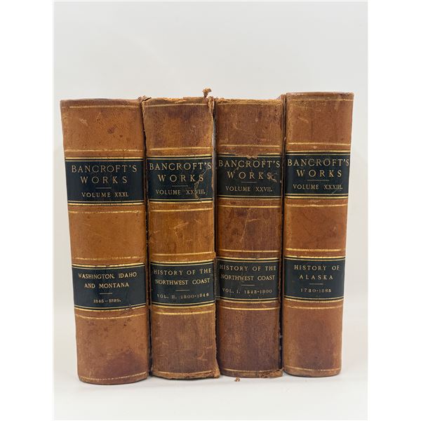 4 Antique Bancroft's Works Books