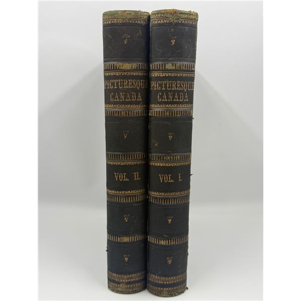 2 Antique Picturesque Canada Books (Vol. I & II)