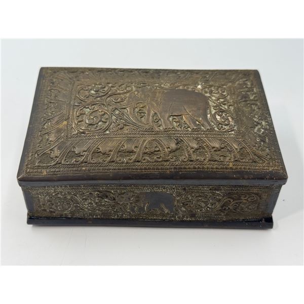 Brass Indian Trinket Box