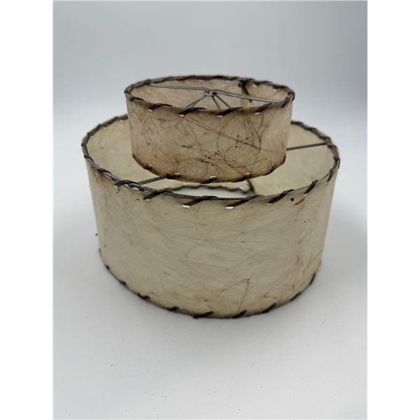 MCM Two-Tier Fiberglass Lamp Shade