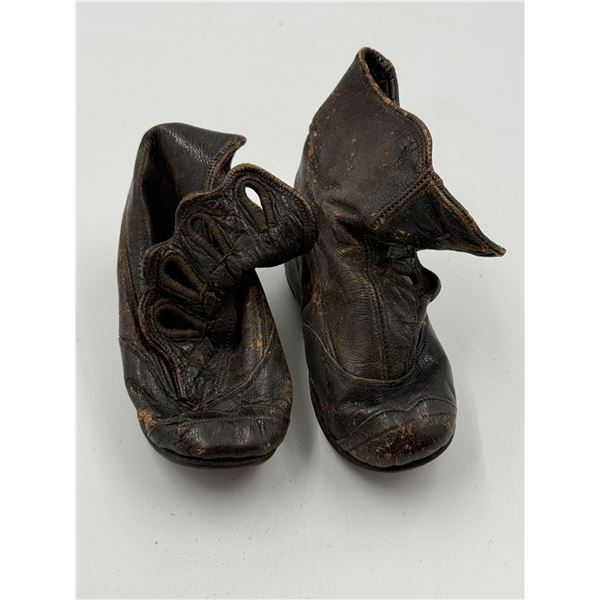 Victorian Leather Baby Shoes