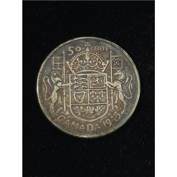 1945 Canadian 50 Cent Quarter