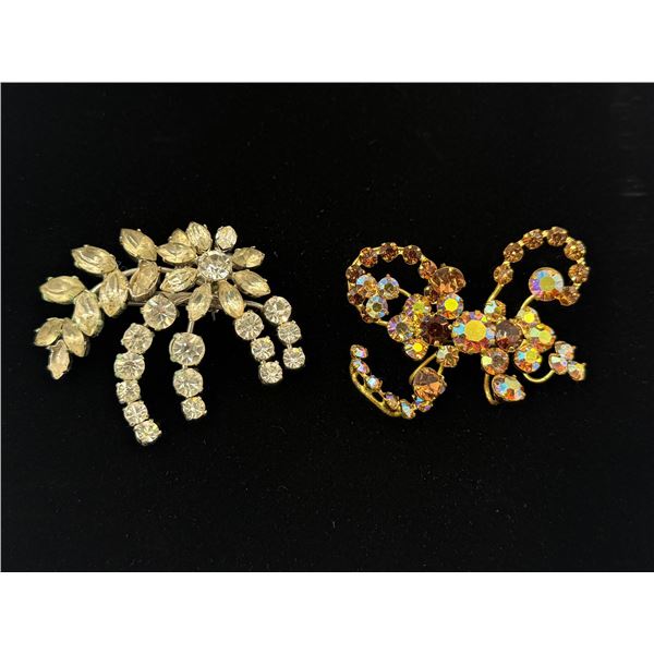 2x Vintage Austrian Made Brooches
