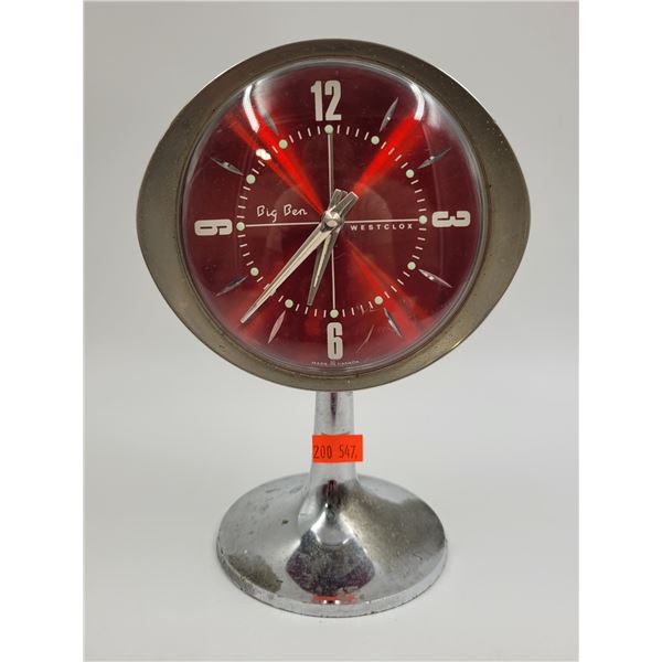 MCM Space Age Westclox Big Ben Alarm Clock Made in Canada