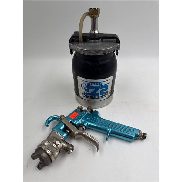 Binks 2001 50 PSI Spray Gun & Solvent Saver