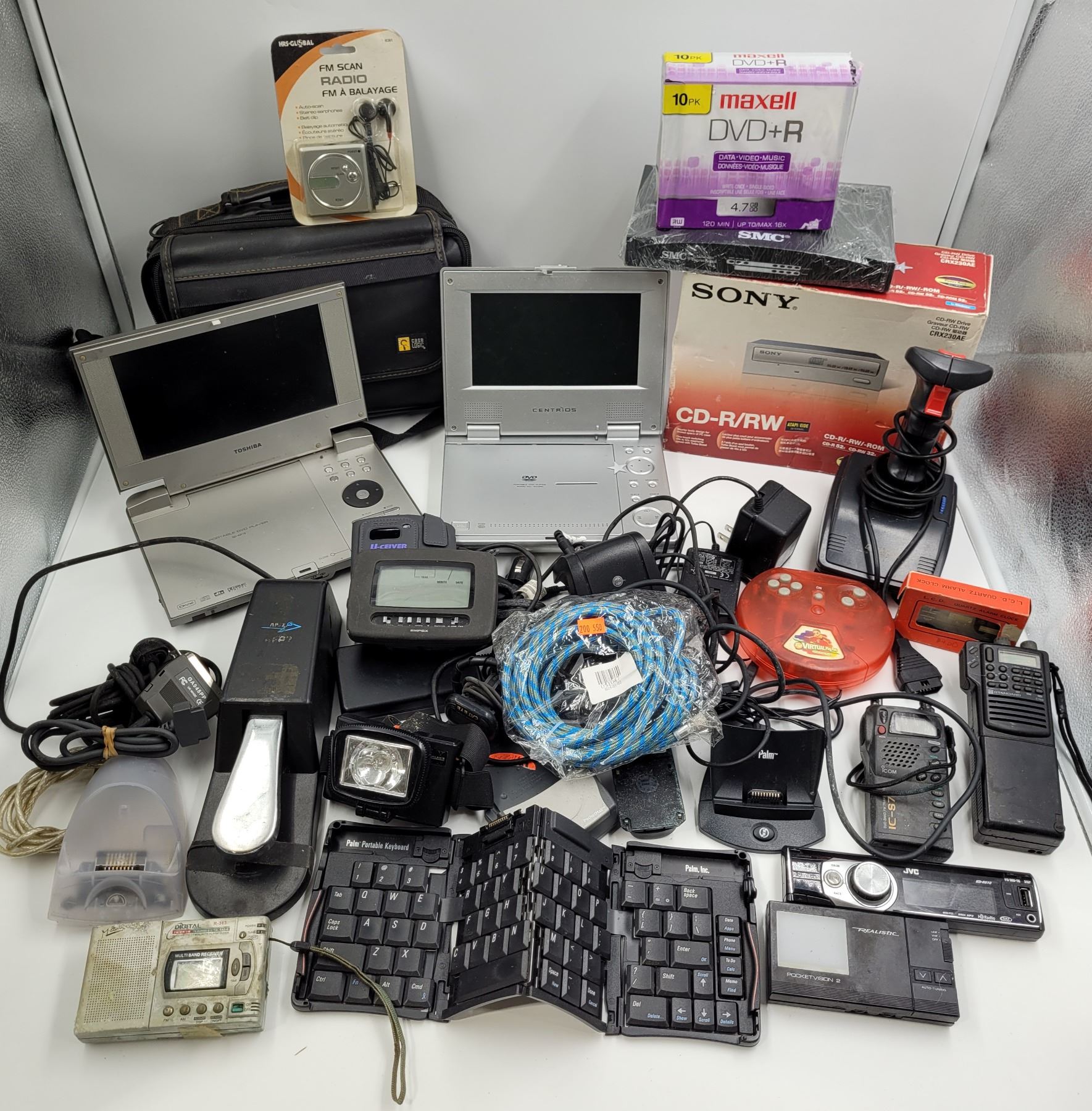 Electronics Lot w/ Portable DVD Players, FM Radio Scan, & More