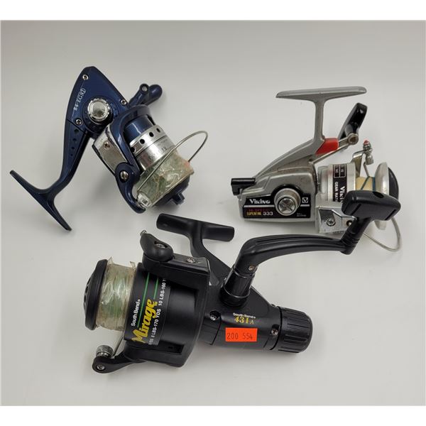 3 Fishing Reels (Viking, Mirage, etc.)