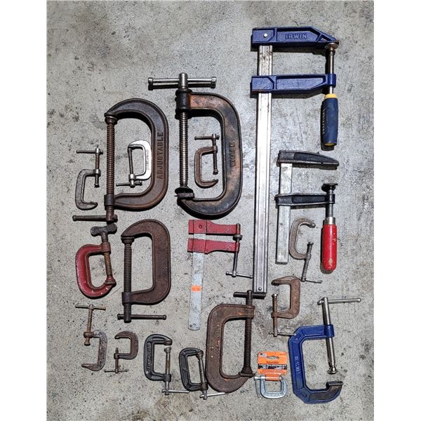 Lot of Assorted Clamps (Irwin, Taylor-Forbes, etc.)