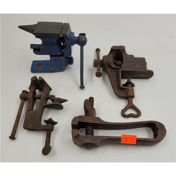 Lot of Small Antique Vises