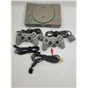 Image 1 : PlayStation Console w/ 2 Controllers, War Zone Disc, & Cables
