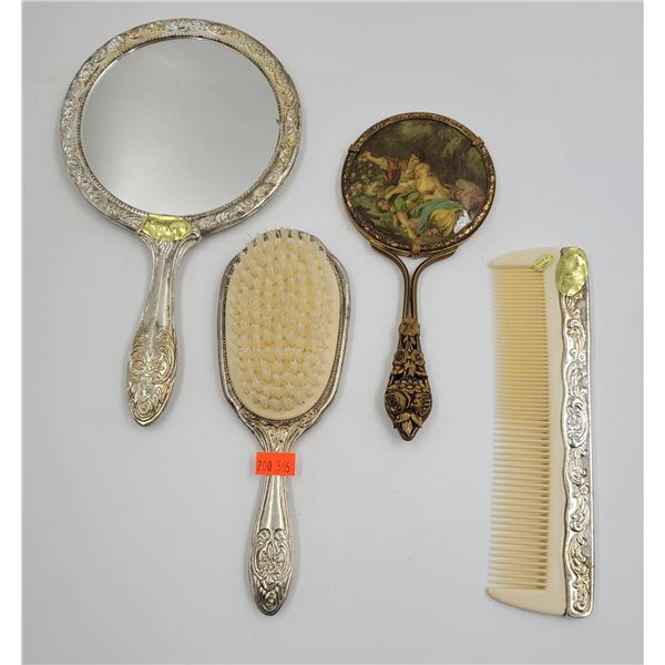 VTG Vanity Set w/ Rendez Vous EP Zinc Hand Mirror