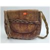 Image 1 : Vintage Handmade Leather Side Bag With Braided Strap