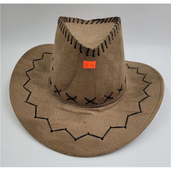 Vintage Leather Cowboy Hat