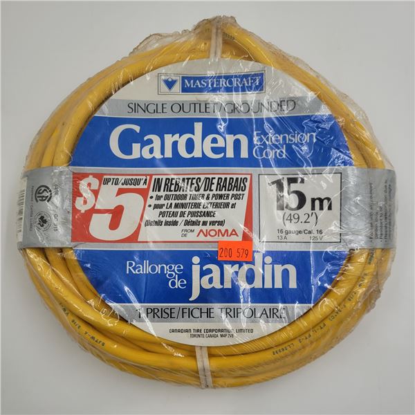Canadian Tire Mastercraft Garden Extension Cord 15m