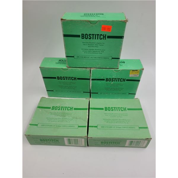 5x New Cases Of Bostitch Staples For T5-8 Tacker & P4-8 Pier