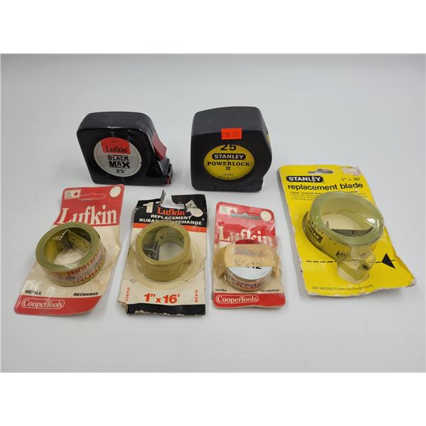 2x Tape Measures & 4x New Replacement Blades