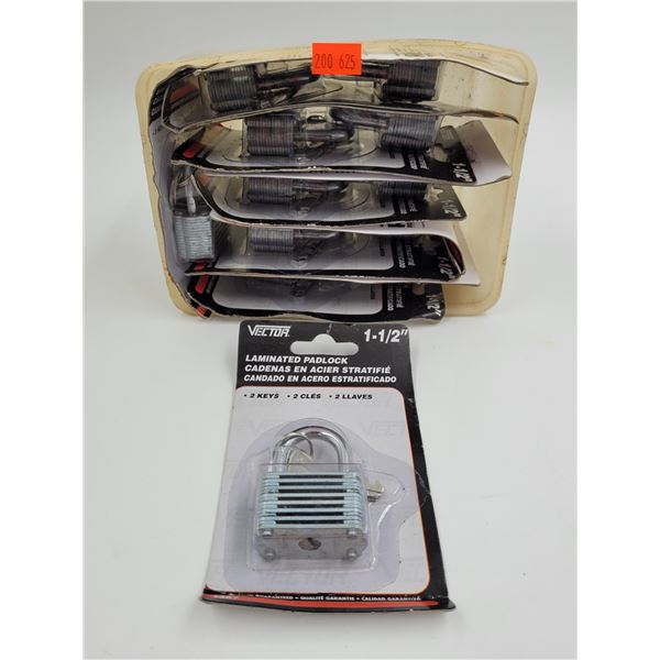 10x N.O.S. Vector Laminated Padlocks 1-1/2"