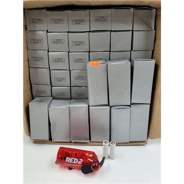 Case Full Of N.O.S. RED 2 Movie Promo Handheld Pocket Size Fans