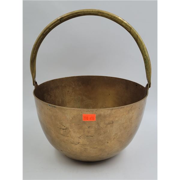 Vintage Korean Made Brass Pail