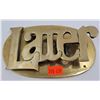 Image 1 : Brass "Later" Belt Buckle