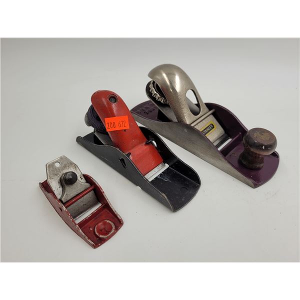 3x Vintage Planers
