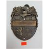 Image 1 : Vintage The Drope's Inscribed Spanish Soldier Name Plate