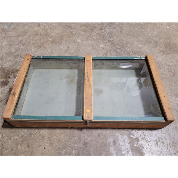 Vintage Hand Made Plexiglass Table Top Showcase