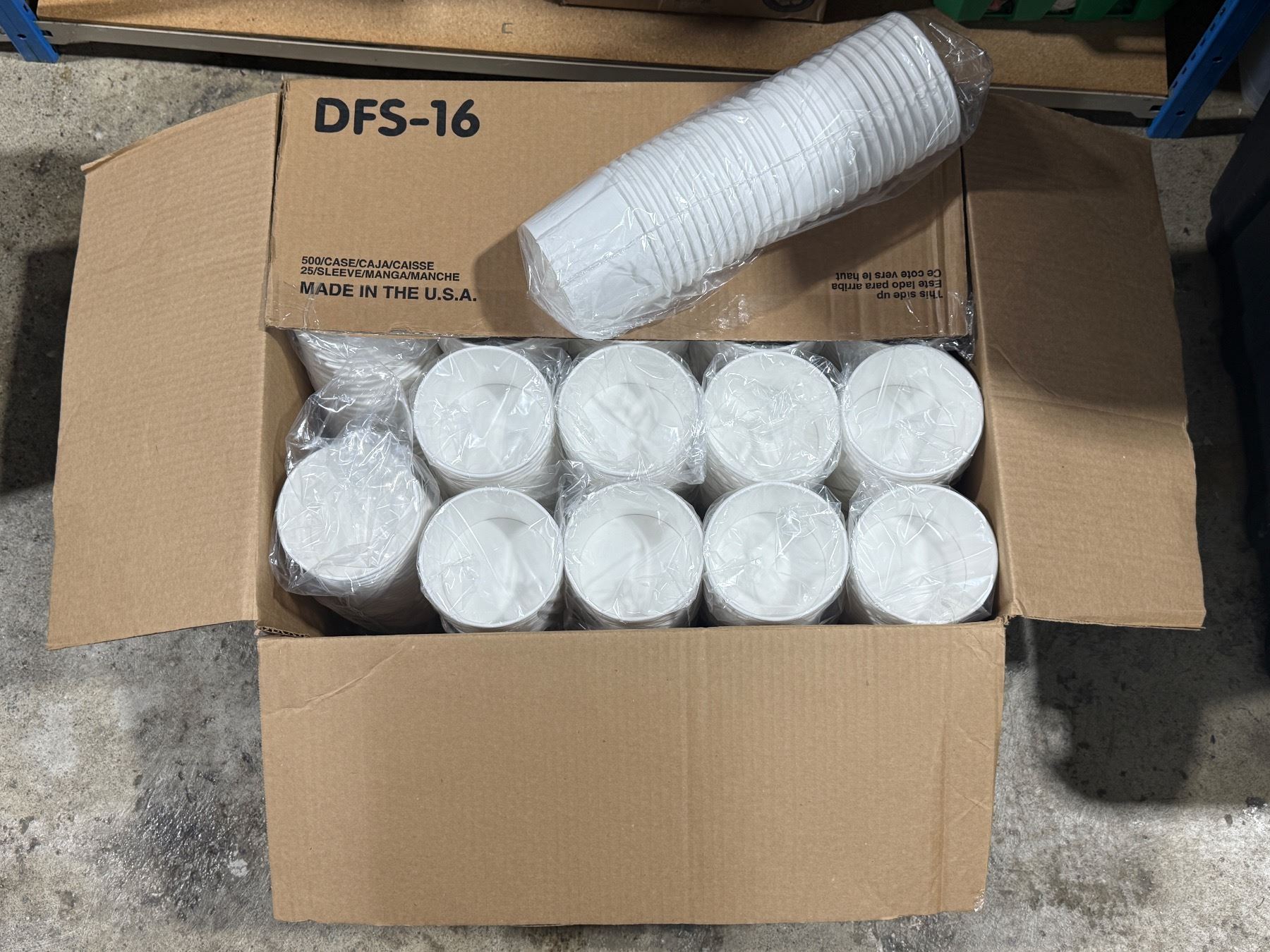 Dfs Paper Box Case Of New Paper Bowls DFS-16 (500 Count)