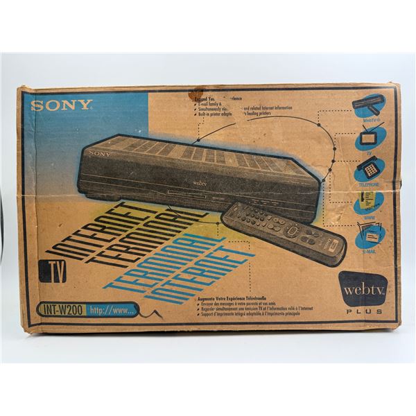 Vintage Sony Webtv Plus Model INT-W200