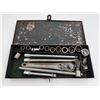 Image 1 : Vintage Metal Tool Box With Assorted Tools