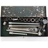 Image 2 : Vintage Metal Tool Box With Assorted Tools