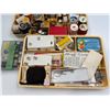 Image 2 : Vintage Sewing Case With Assorted Accessories