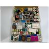 Image 2 : Vintage Sewing Case With Assorted Accessories