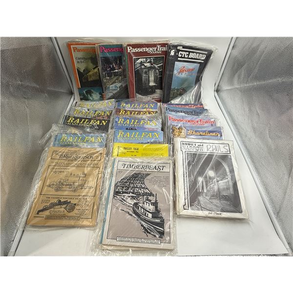 Collection Of Vintage Locomotive (Train) Magazines