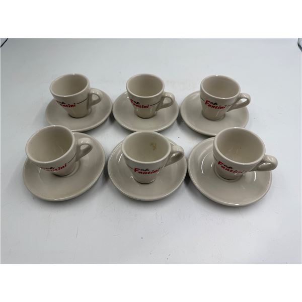 12x Vintage Coffe' Fantini Espresso Cups + Saucers