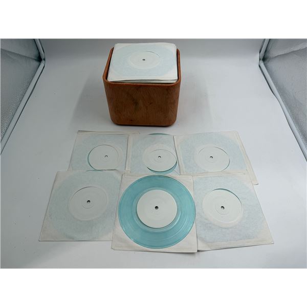 Collection Of Transparent Blue Vinyl Records (45s)