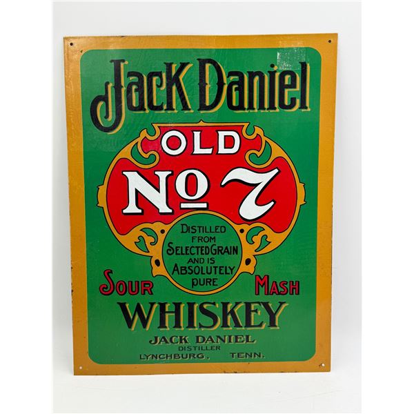 2000 Jack Daniel Old No. 7 Whiskey Tin Sign
