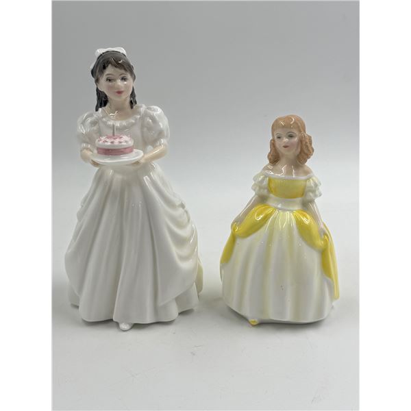 2x Vintage Royal Doulton Figurines : "Birthday Girl" & Penny"