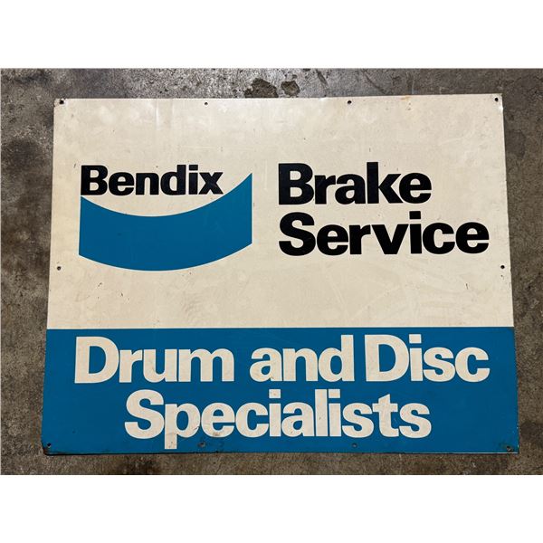 Vintage Bendix Brake Service Tin Sign