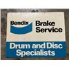 Image 1 : Vintage Bendix Brake Service Tin Sign