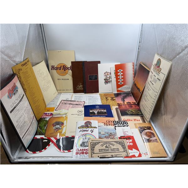 Red Robinson's Personal Collection Of Visited Restaurants Keepsake Menus