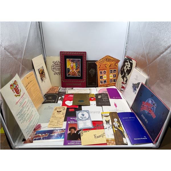 Red Robinson's Personal Collection Of Visited Restaurants Keepsake Menus