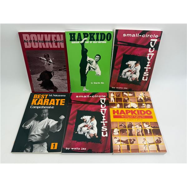 6x Books On Martial Arts