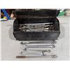 Image 1 : Metal Tool Box With Assorted Wrenches