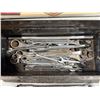 Image 2 : Metal Tool Box With Assorted Wrenches