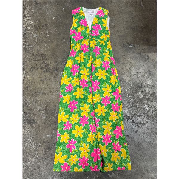1970s Nalii Honolulu Floral Dress